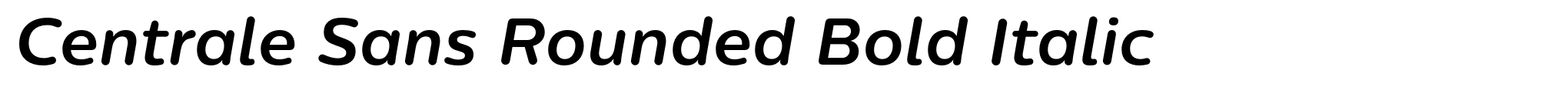 Centrale Sans Rounded Bold Italic image